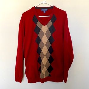 Roundtree & Yorke Cardigan pull over, XL, red